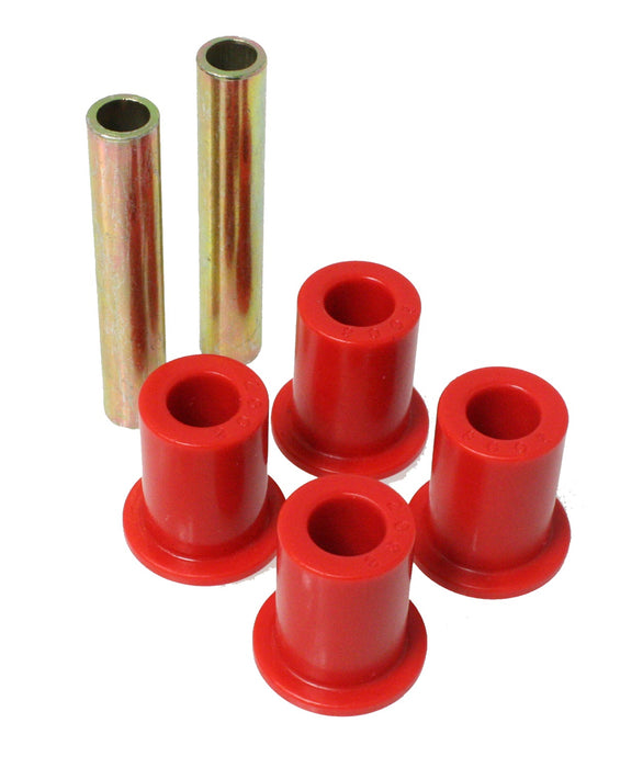 Energy Suspension 3.2111R Shackle Eye Set; Red; Performance Polyurethane; - Truck Part Superstore