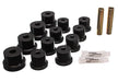 Energy Suspension 3.2122G Leaf Spring Bushing Set; Black; Rear; Performance Polyurethane; - Truck Part Superstore