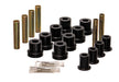 Energy Suspension 3.2131G Leaf Spring Bushing Set; Black; Front; Performance Polyurethane; - Truck Part Superstore