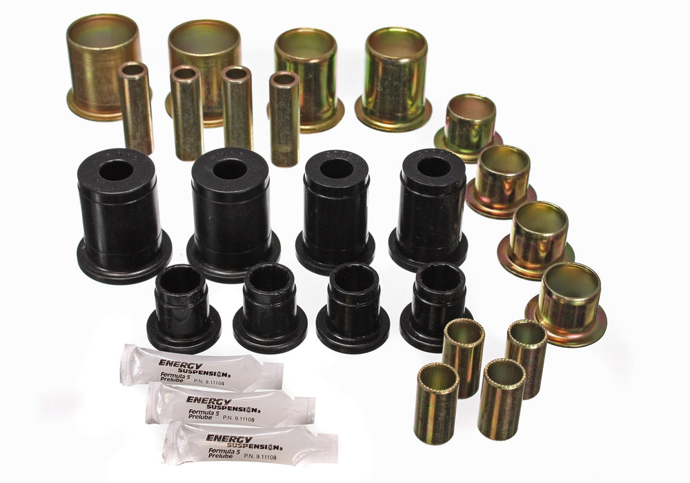 Energy Suspension 3.3117G Control Arm Bushing Set; Black; Front; 1.90 in. OD; Performance Polyurethane; - Truck Part Superstore