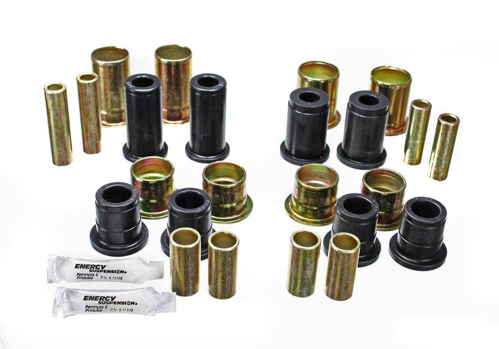 Energy Suspension 3.3156G Control Arm Bushing Set; Black; Front; Performance Polyurethane; - Truck Part Superstore