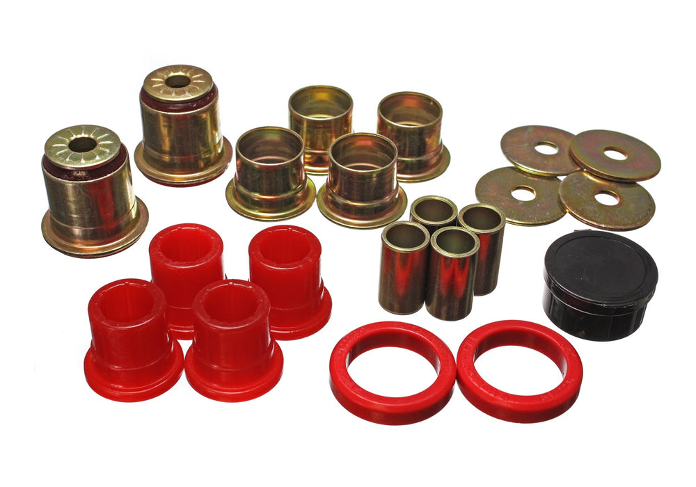 Energy Suspension 3.3160R Control Arm Bushing Set; Red; Front; Performance Polyurethane; - Truck Part Superstore