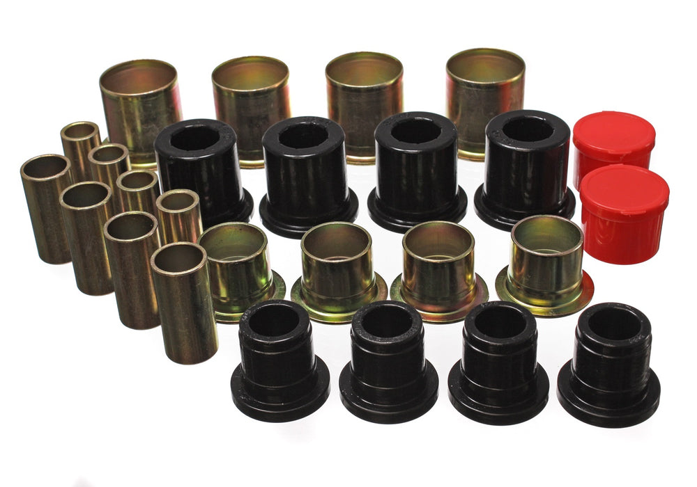 Energy Suspension 3.3161G Control Arm Bushing Set; Black; Front; Performance Polyurethane; - Truck Part Superstore