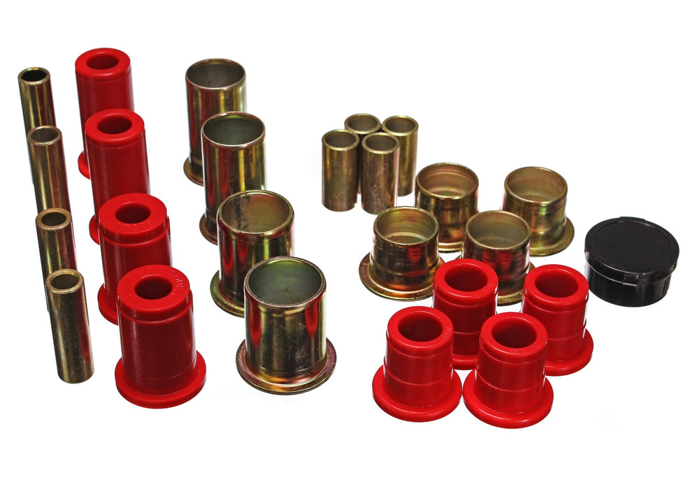 Energy Suspension 3.3162R Control Arm Bushing Set; Red; Front; Performance Polyurethane; - Truck Part Superstore
