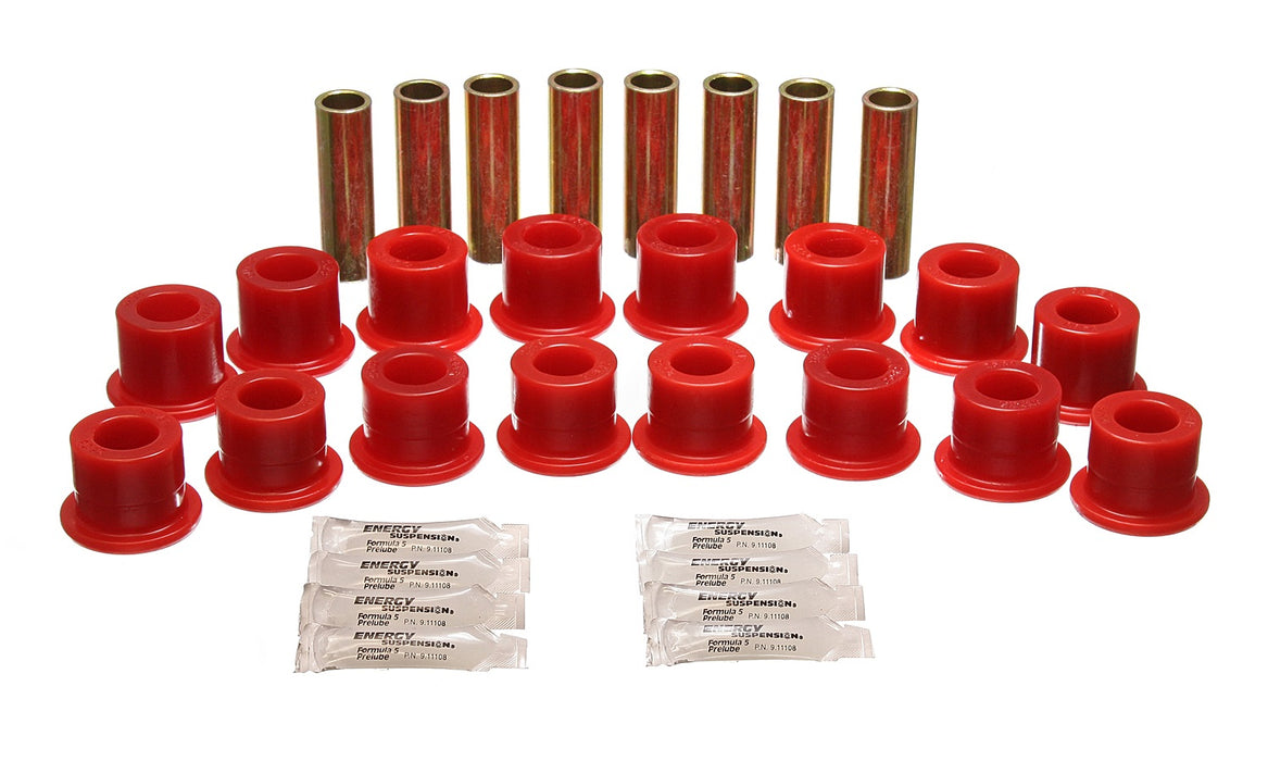 Energy Suspension 3.3189R Control Arm Bushing Set; Red; Front Or Rear; Performance Polyurethane; - Truck Part Superstore
