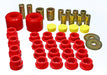 Energy Suspension 3.3196R Control Arm Bushing Set; Red; Rear; Performance Polyurethane; - Truck Part Superstore