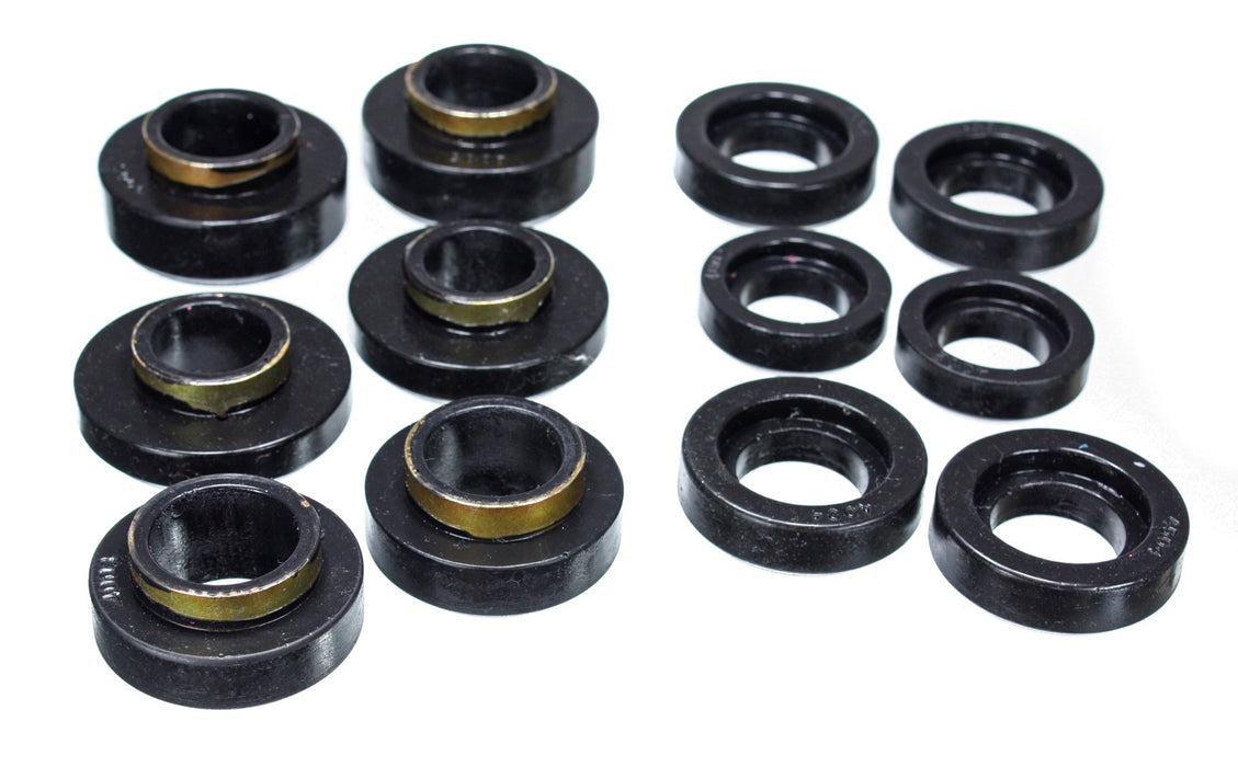 Energy Suspension 3.4101G Body Mount Set; Black; Bushings Only; - Truck Part Superstore