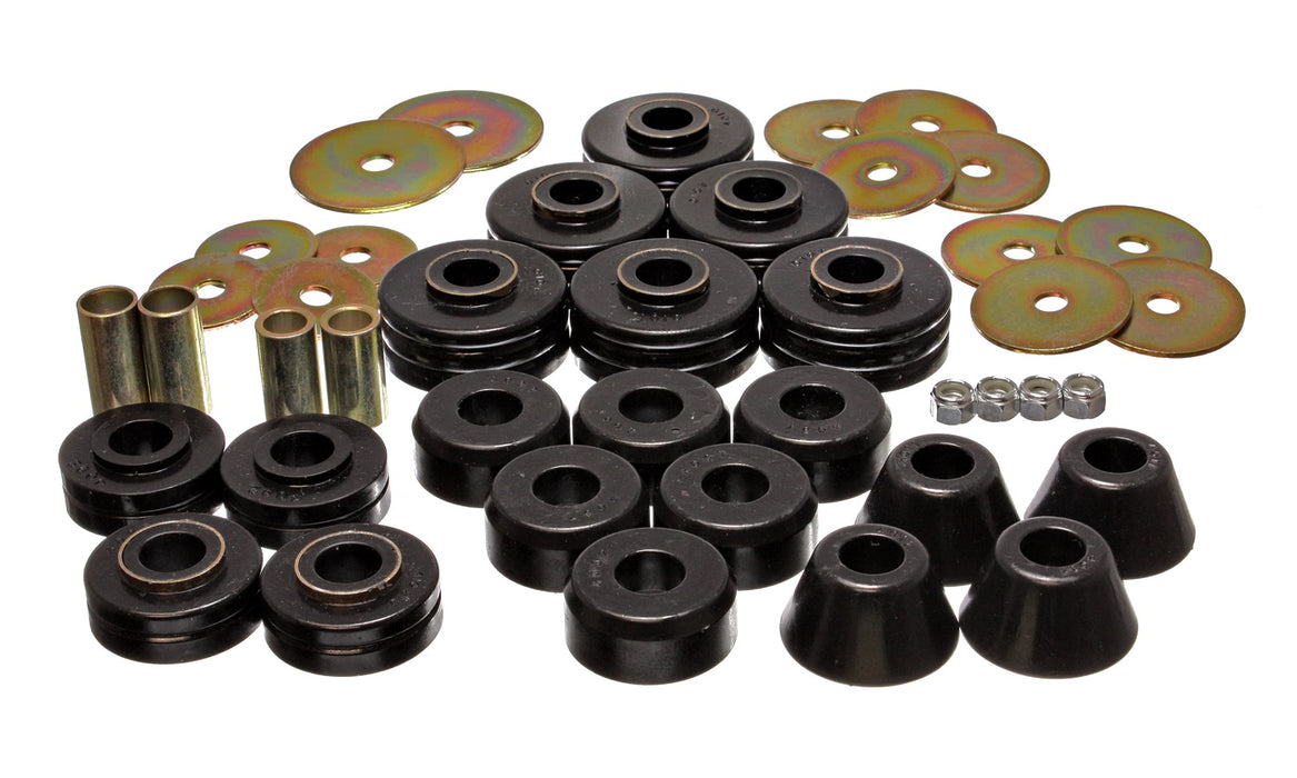 Energy Suspension 3.4104G Body Cab Mount Set; Black; Performance Polyurethane; - Truck Part Superstore