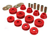 Energy Suspension 3.4108R Body Cab Mount Set; Red; Performance Polyurethane; - Truck Part Superstore