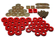 Energy Suspension 3.4120R Body Mount Set; Red; Performance Polyurethane; - Truck Part Superstore