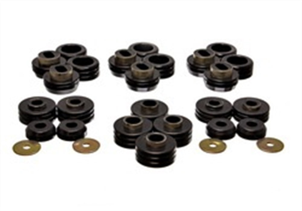 Energy Suspension 3.4124G Body Cab Mount Set; Black; Performance Polyurethane; - Truck Part Superstore
