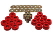 Energy Suspension 3.4126R Body Mount Set; Red; Performance Polyurethane; - Truck Part Superstore