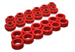 Energy Suspension 3.4132R Body Cab Mount Set; Red; Performance Polyurethane; - Truck Part Superstore