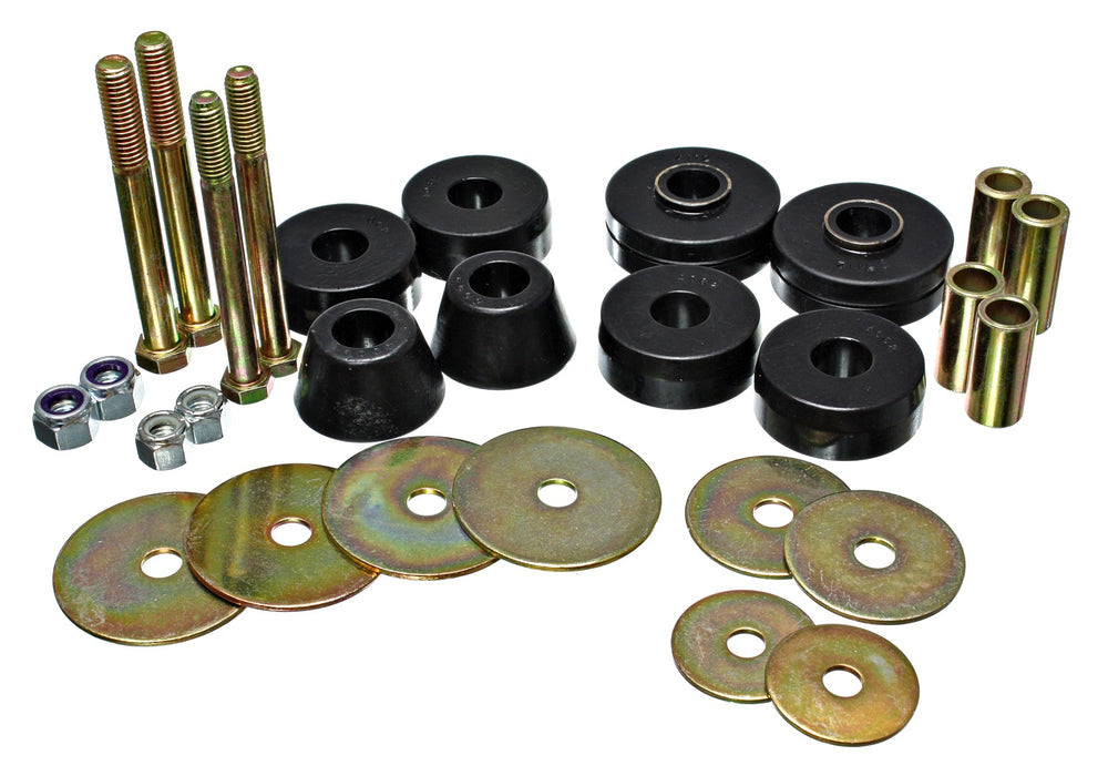 Energy Suspension 3.4137G Body Cab Mount Set; Black; Performance Polyurethane; - Truck Part Superstore