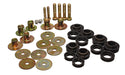 Energy Suspension 3.4142G Body Mount Set; Black; Performance Polyurethane; Complete Body/Subframe Mount; - Truck Part Superstore