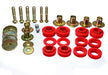 Energy Suspension 3.4144R Body Mount Set; Red; Performance Polyurethane; - Truck Part Superstore