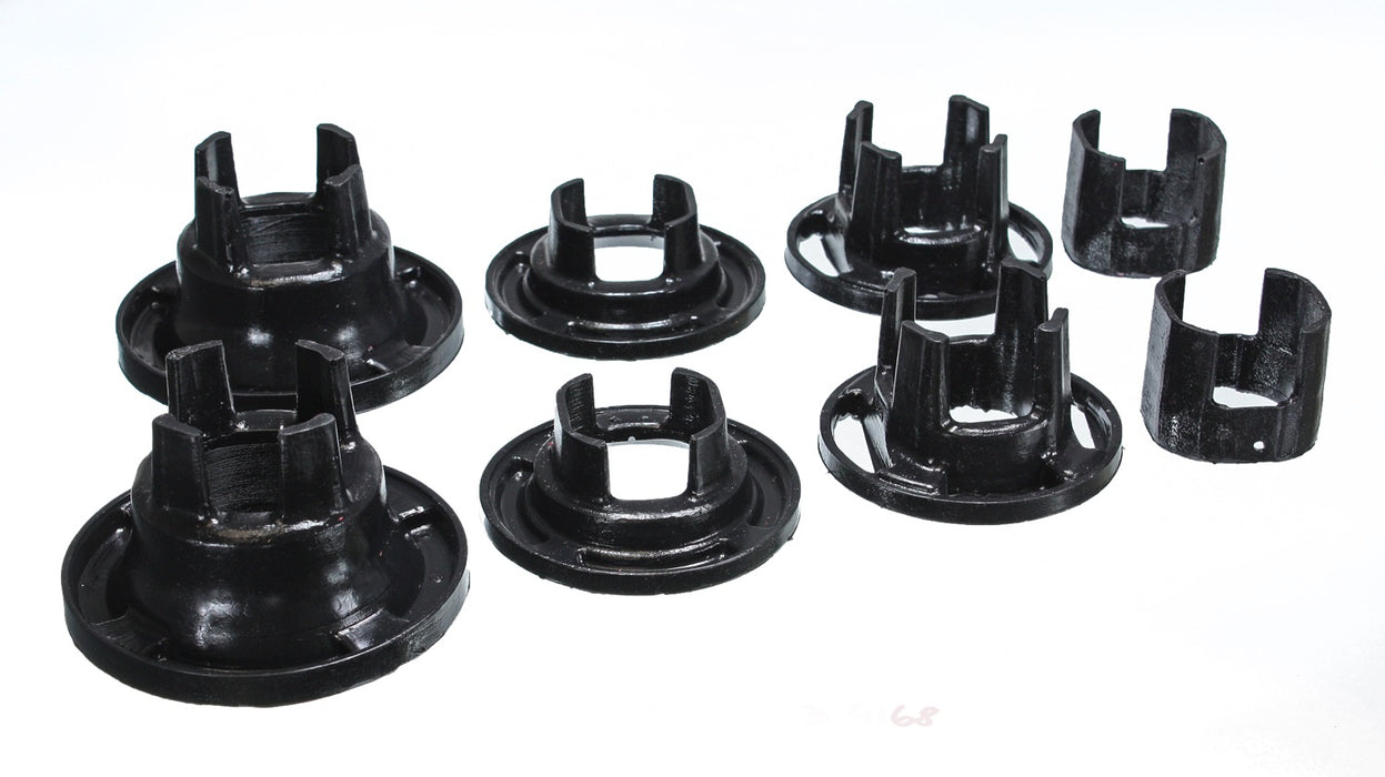 Energy Suspension 3.4168G Sub-Frame Bushing Set; Black; Rear; Performance Polyurethane; - Truck Part Superstore
