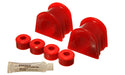 Energy Suspension 3.5160R Sway Bar Bushing Set; Red; Front; Bar Dia. 1 3/8 in.; Performance Polyurethane; - Truck Part Superstore