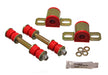 Energy Suspension 3.5161R Sway Bar Bushing Set; Red; Rear; Bar Dia. 19mm; Performance Polyurethane; - Truck Part Superstore