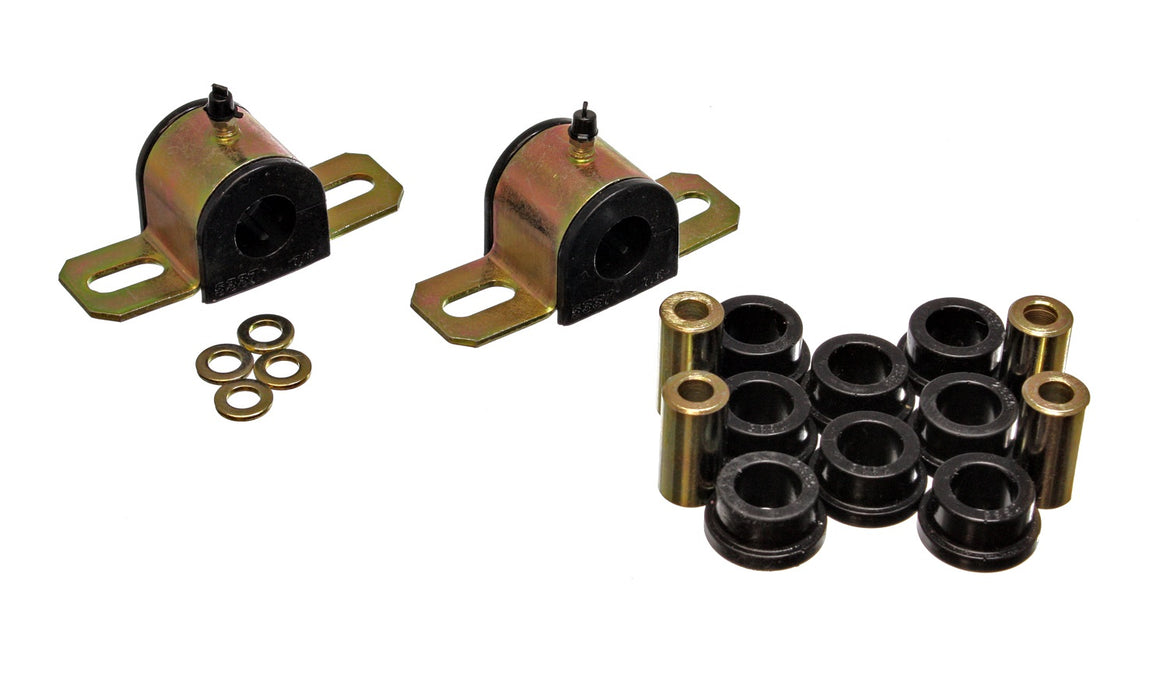 Energy Suspension 3.5205G Sway Bar Bushing Set; Black; Rear; Bar Dia. 22mm; Performance Polyurethane; - Truck Part Superstore