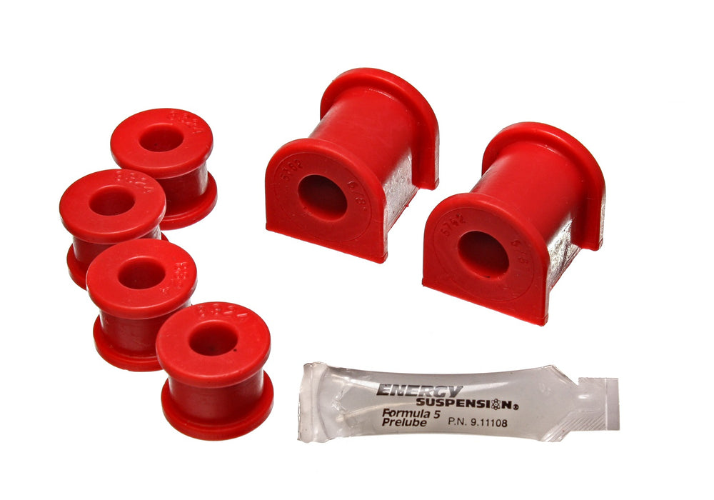 Energy Suspension 3.5211R Sway Bar Bushing Set; Red; Rear; Bar Dia. 5/8 in.; Performance Polyurethane; - Truck Part Superstore