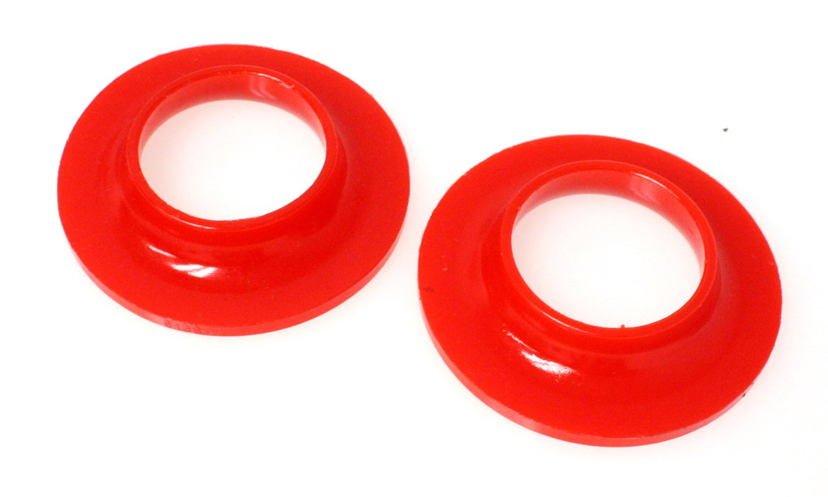 Energy Suspension 3.6108R Coil Spring Isolator Set; Red; Performance Polyurethane; - Truck Part Superstore