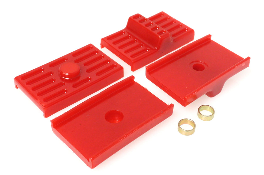 Energy Suspension 3.6111R Universal Leaf Spring Pad; Red; Rear; Performance Polyurethane; - Truck Part Superstore