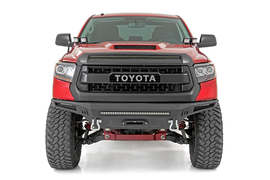 Rough Country 70835 Toyota 2-inch LED Lower Windshield Ditch Kit (14-20 Tundra Black Series Spot Pattern) Rough Country - Truck Part Superstore