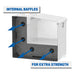 UWS ST-85-COMBO-W White 85-Gallon Steel-Aluminum Combo Transfer Tank - Truck Part Superstore