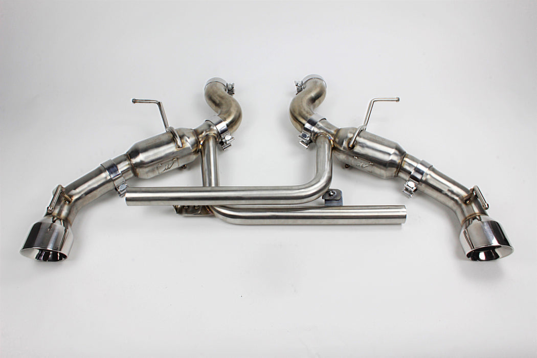 Mishimoto MMEXH-CAM8-16ADTPP Dual Tip Pro Axleback Exhaust, fits Chevrolet Camaro SS 2016+ - Truck Part Superstore