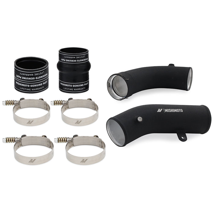 Mishimoto MMICP-DMAX-17CWBK Cold-Side Intercooler Pipe and Boot Kit, fits 6.6L Duramax (L5P) '17-'19, Black - Truck Part Superstore