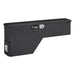 UWS FW-48-DS-P-BLK Gloss Black Aluminum 48in. Passenger Wheel Well Tool Box (LTL Shipping Only) - Truck Part Superstore