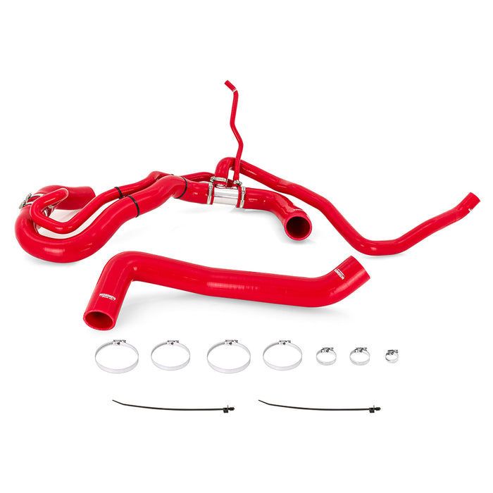 Mishimoto MMHOSE-DMAX-17RD Silicone Coolant Hose Kit, fits Chevrolet/GMC 6.6L Duramax 2017-2019, Red - Truck Part Superstore