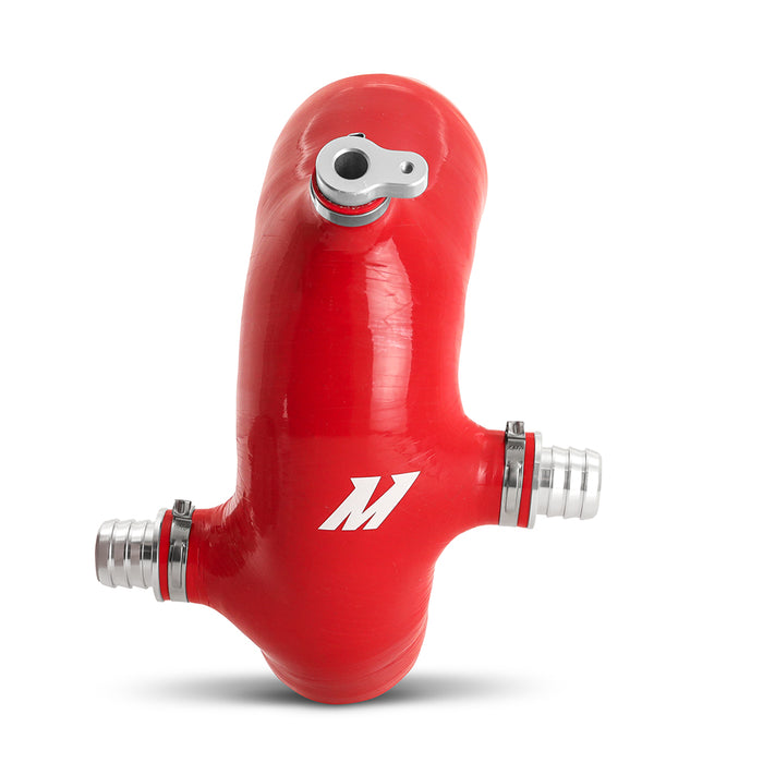 Mishimoto MMHOSE-RZR-16AIRD Silicone Intake J-Tube, Fits Polaris RZR XP Turbo 2016+, Red - Truck Part Superstore