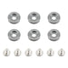Mishimoto MMFW-LG-6GM Mishimoto M6 X 1.0 Fender Washer and Bolt Kit, 20mm OD, 6 pcs, Gunmetal - Truck Part Superstore