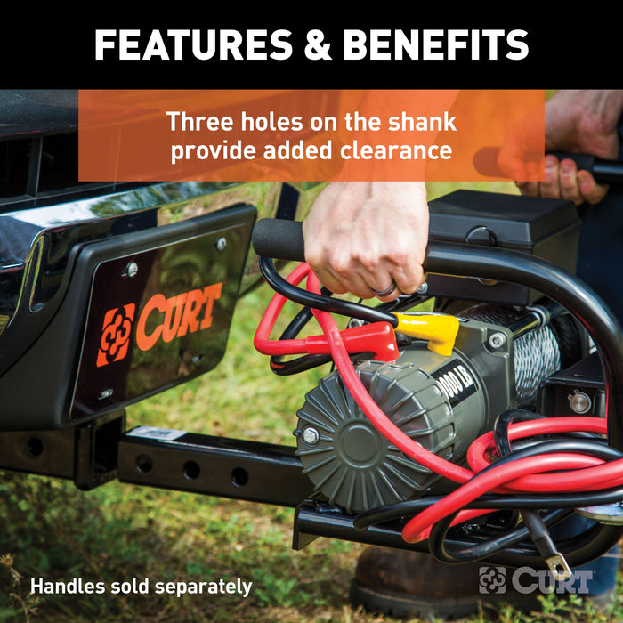 CURT 31010 CURT 31010 Trailer Hitch Winch Mount for 2-Inch Receiver - Truck Part Superstore