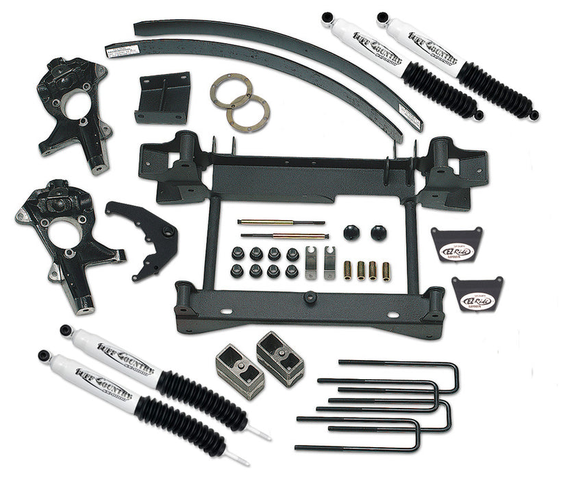 Tuff Country 14956KN 4 Inch Lift Kit 2006 Silverado/Sierra 1500 w/ SX8000 Shocks w/One Piece Sub Frame Fits Models w/o Factory Air Ride Shocks Tuff Country - Truck Part Superstore
