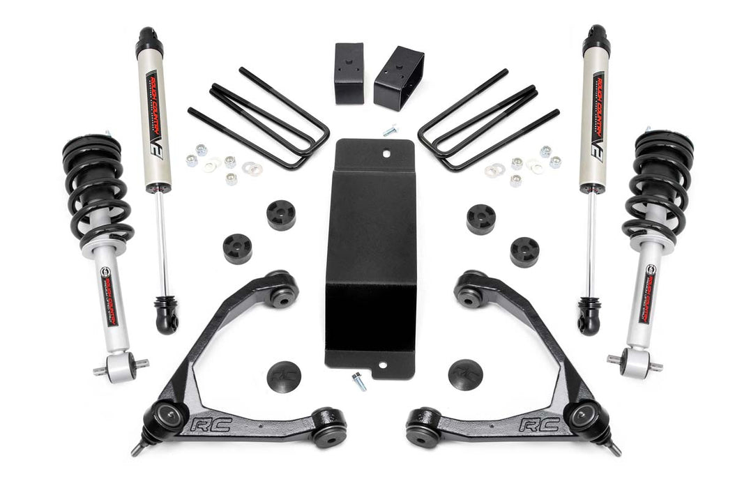 Rough Country 19471 3.5 Inch Suspension Lift Kit Upper Control Arms N3 Struts & V2 Monotube 14-16 Silverado/Sierra 1500 4WD Rough Country - Truck Part Superstore