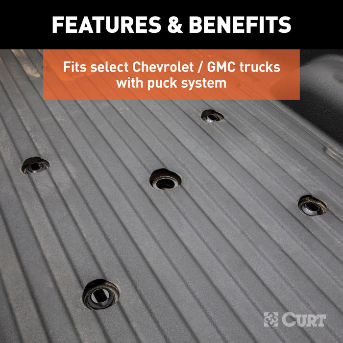 CURT 16094 Q20 5th Wheel Hitch; Select Silverado; Sierra 2500; 3500 HD; 8ft. Bed Puck Syste - Truck Part Superstore