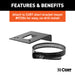 CURT 57208 Connector Mounting Bracket for 4-Way/6-Way Round (Packaged) - Truck Part Superstore