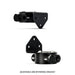 Mishimoto MMOC-RFH-M22BK Mishimoto Remote Oil Filter Mount, M22 X 1.5 Filter Thread, Black - Truck Part Superstore