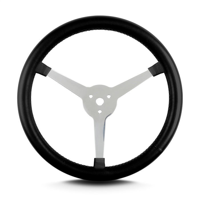 Lokar 40001 Lecarra Lake Steering Wheel; Black; Polished 3 Spokes; - Truck Part Superstore