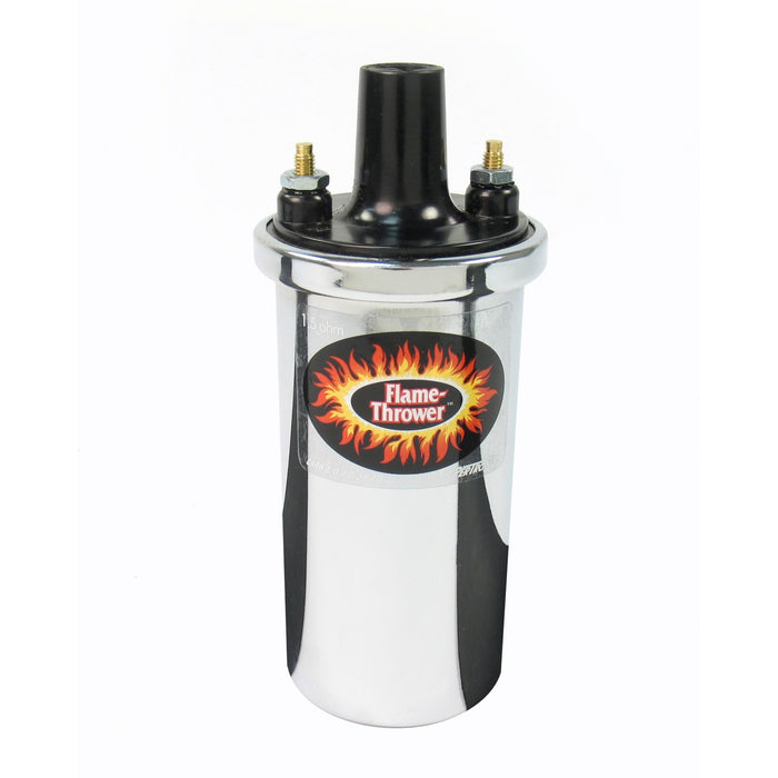 Pertronix 40001 Coil Flame-Thrower (1.5 ohm) chrome - Truck Part Superstore