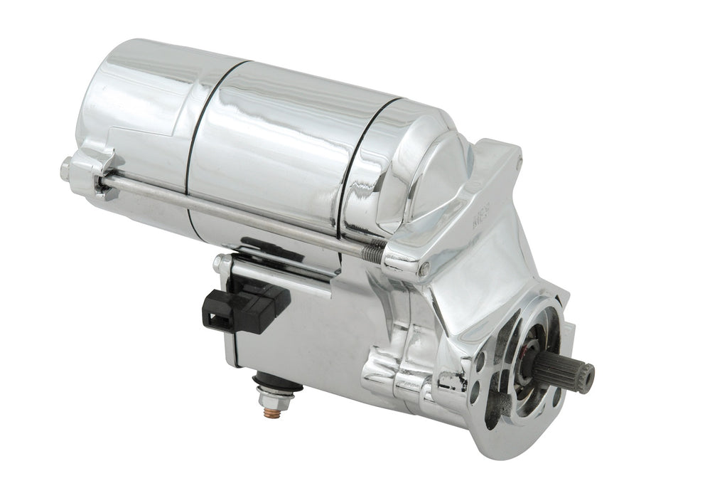 ACCEL 40002C Ultra-Tork Starter; Motorcycle Starter For Harley; 1.8 Kw; Chrome; - Truck Part Superstore