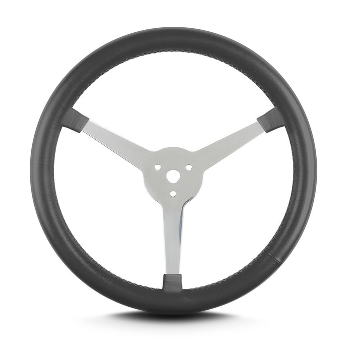 Lokar 40006 Lecarra Lake Steering Wheel; Dark Grey; Polished 3 Spokes; - Truck Part Superstore