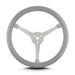 Lokar 40007 Lecarra Lake Steering Wheel; Light Grey; Polished 3 Spokes; - Truck Part Superstore