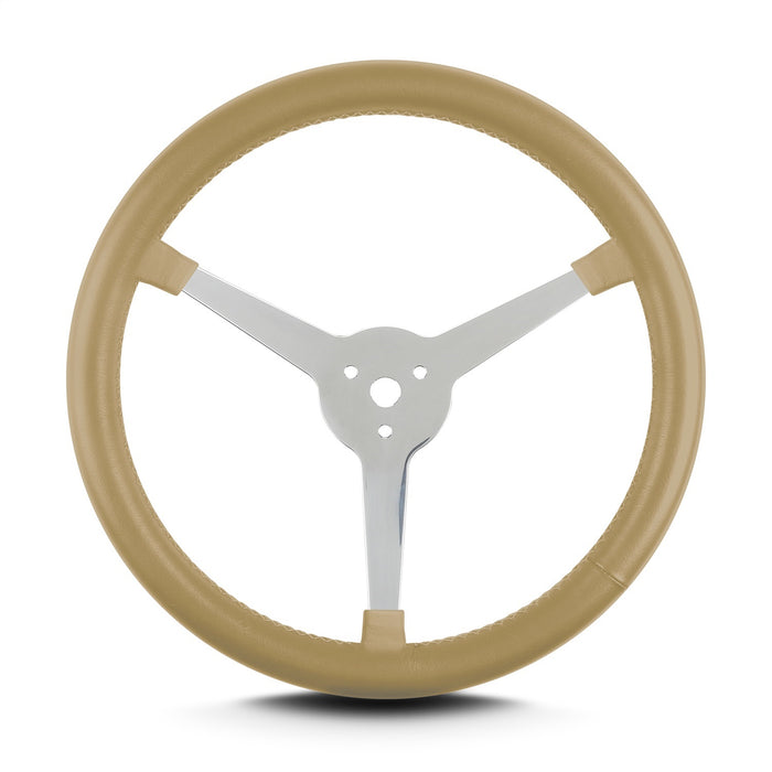 Lokar 40009 Lecarra Lake Steering Wheel; Tan; Polished 3 Spokes; - Truck Part Superstore
