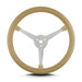 Lokar 40009 Lecarra Lake Steering Wheel; Tan; Polished 3 Spokes; - Truck Part Superstore