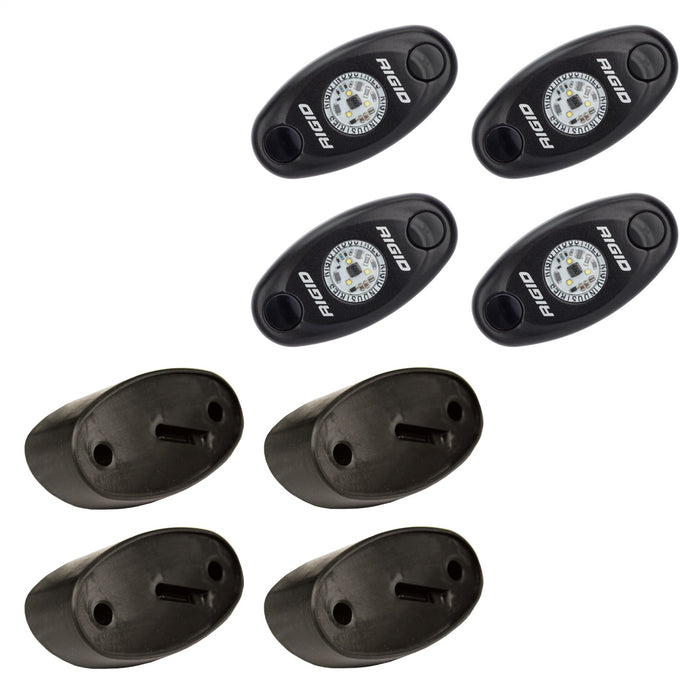 Rigid Industries 400213 Rock Light Kit Red Set of 4 Lights A-Series RIGID Industries - Truck Part Superstore