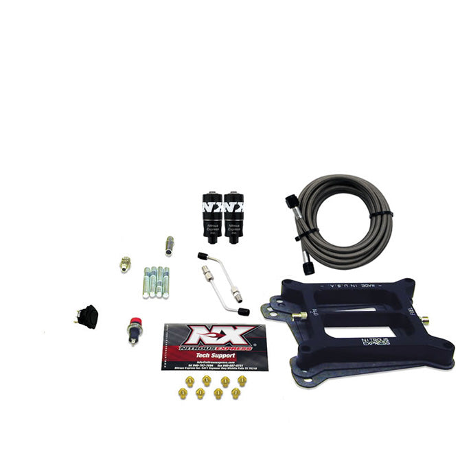 Nitrous Express 40040-00 4150 HITMAN 4-BBL (100-150-200HP) LESS BOTTLE - Truck Part Superstore